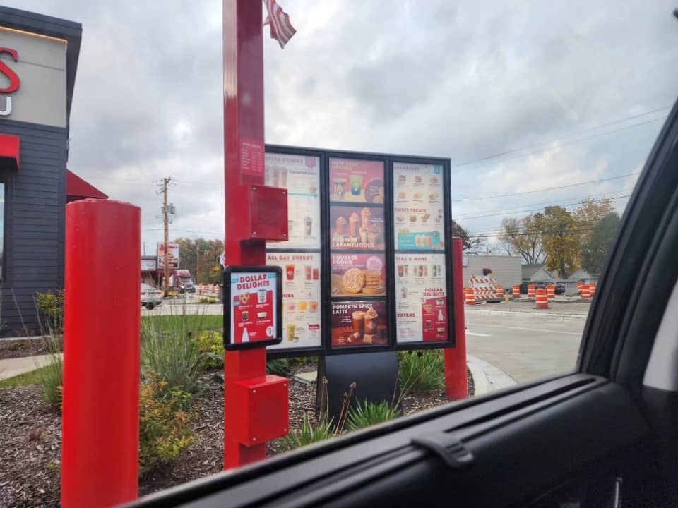 Drive-through auf dem Heimweg