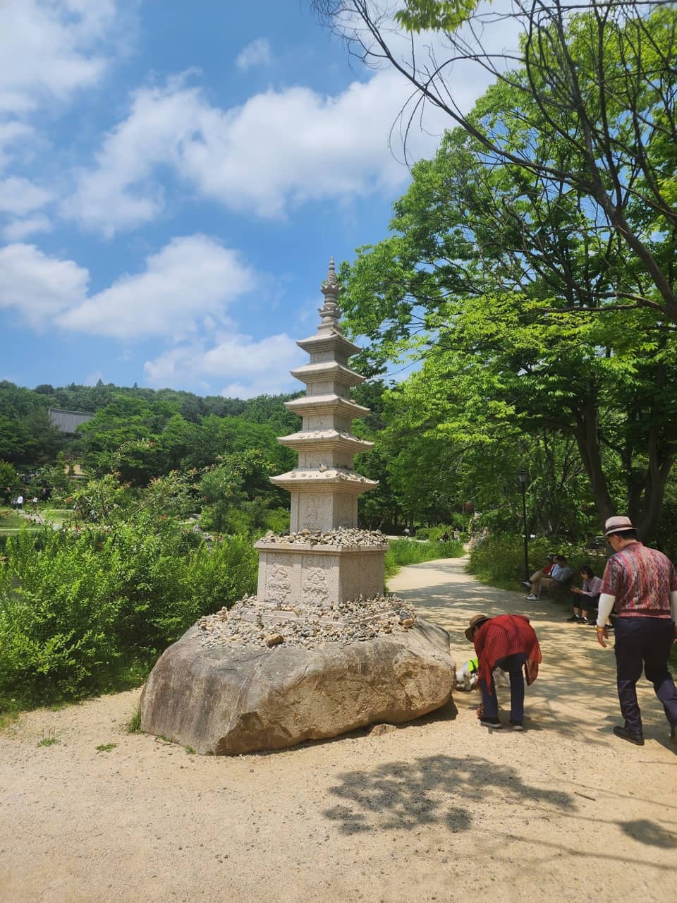 Stone pagoda at Bongseonsa