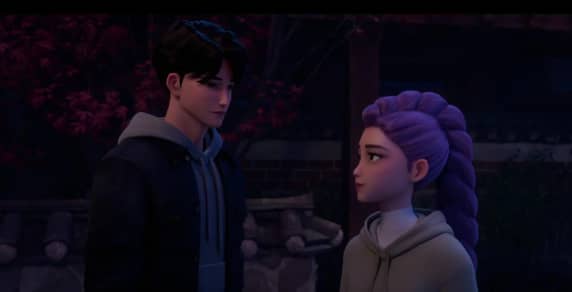 K-POP DEMON HUNTERS Dueto Free de Rumi & Jinu – Aldea Hanok Bukchon