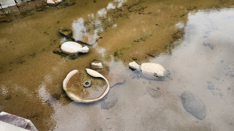 Temple Magoksa Statue de tortue